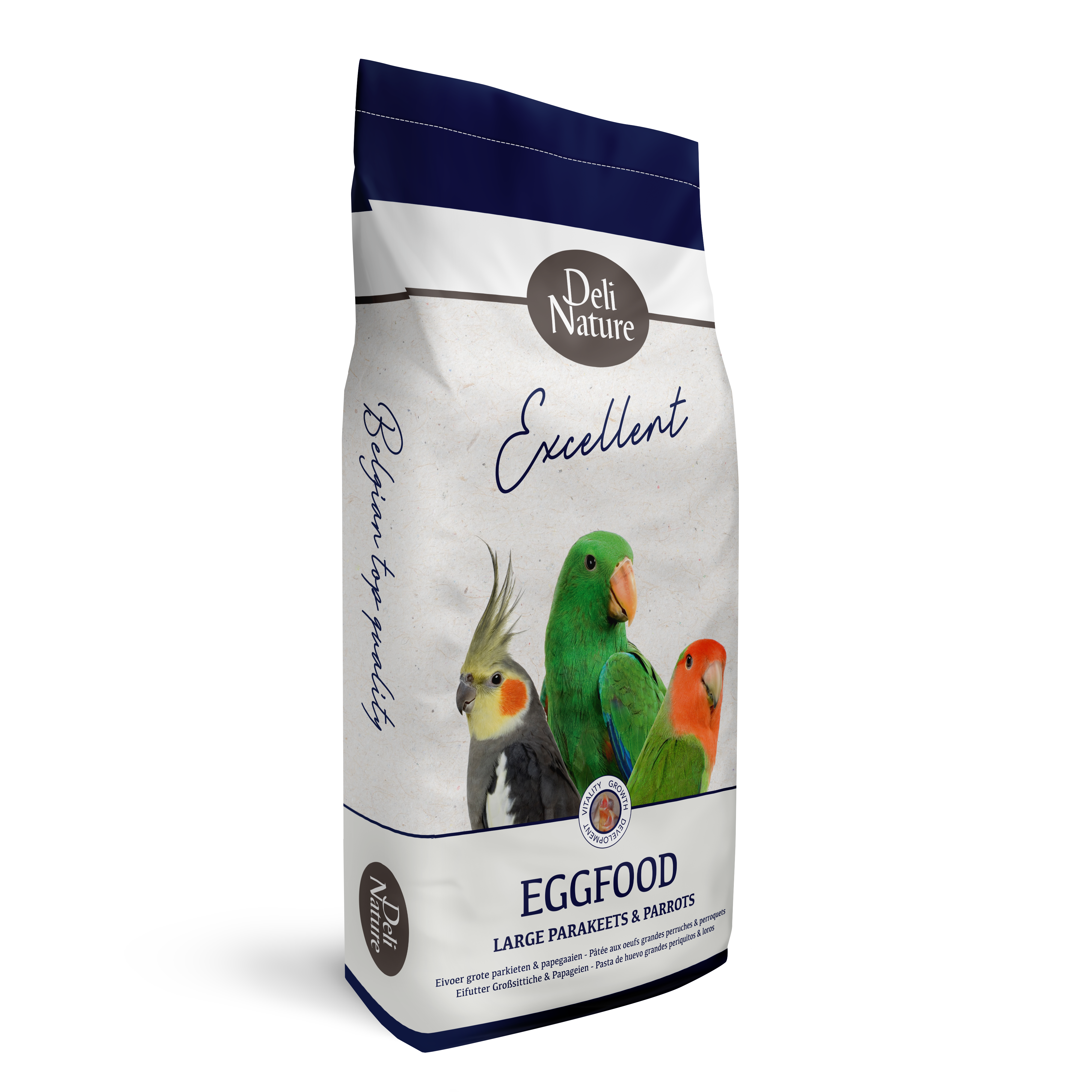 Deli Nature Eifutter Großsittiche & Papageien Feucht 10 kg Sack