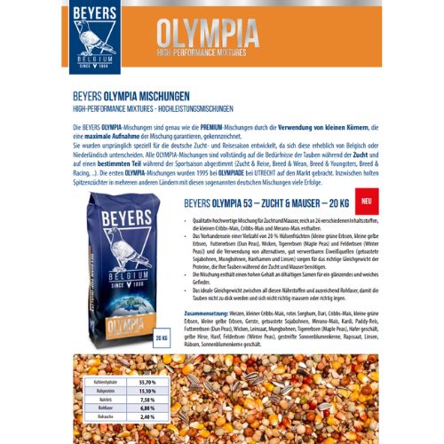 Beyers Olympia 53- Zucht & Mauser 20kg Beschreibung