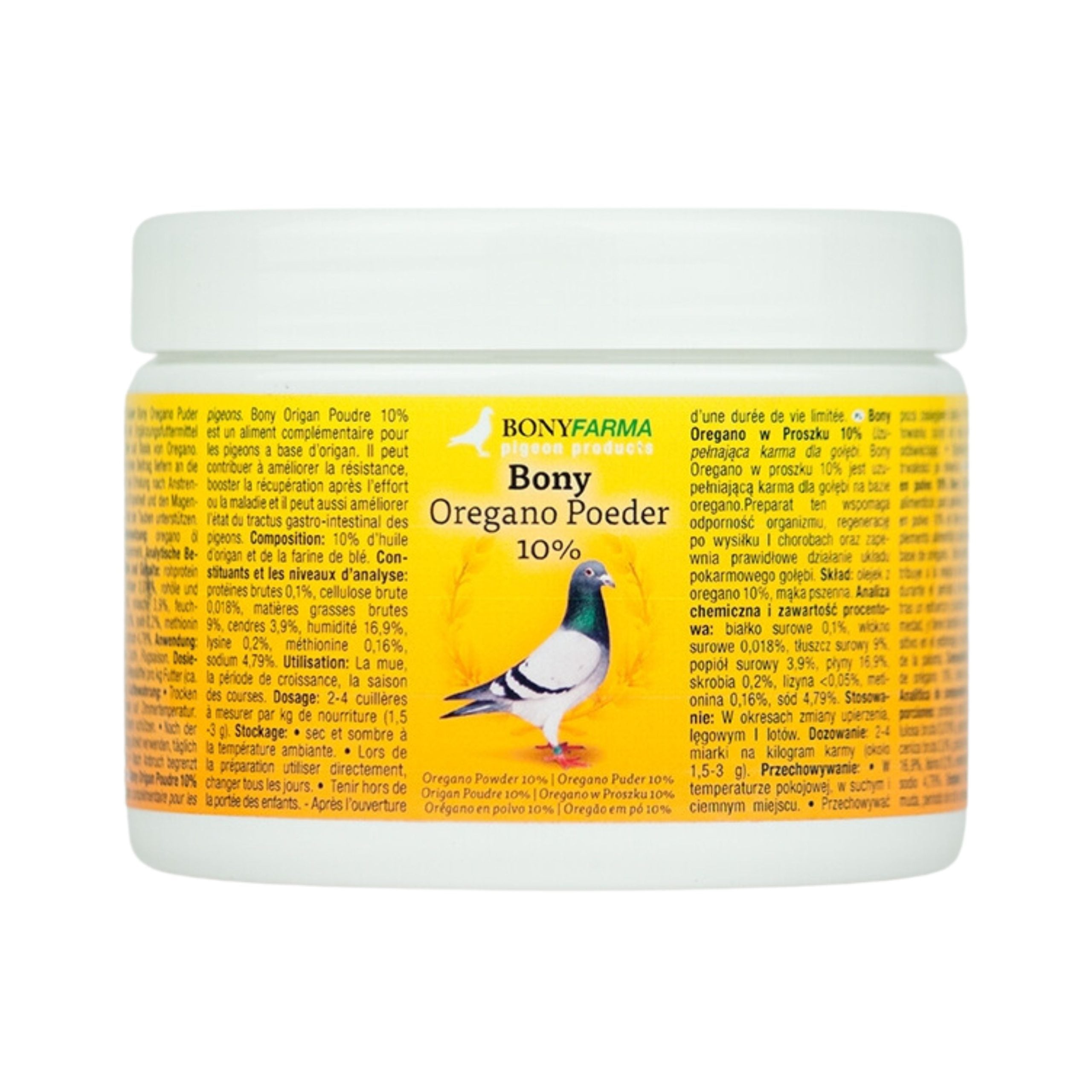 Bony Oregano Puder 10% Oregano Pulver für Tauben