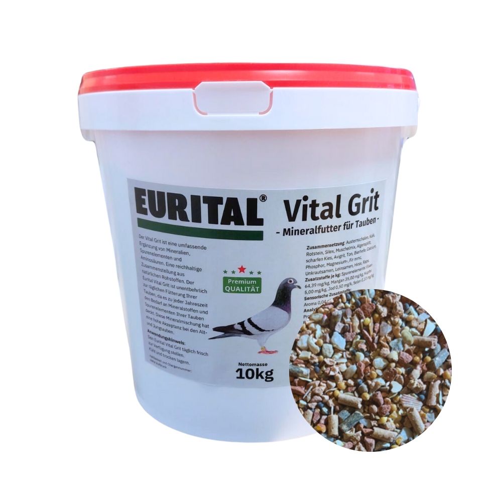 Eurital Vital Grit im Eimer für Tauben