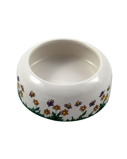 Zellennapf aus Ton mit Schmetterlingen 250ml für Haustiere im Tierfutterpro Shop