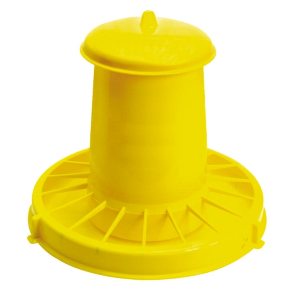 Futterautomat gelb 7kg (C30) für Brieftauben und Rassetauben