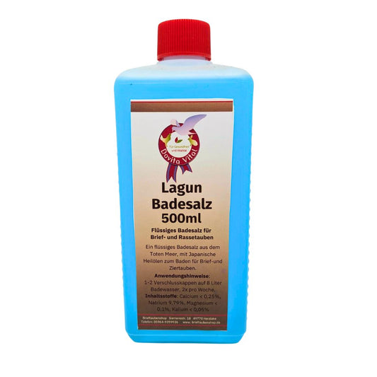Erfrischen Sie Ihre Tauben mit Dovita Vital Lagun Badesalz. Ein spezialisiertes Badesalz