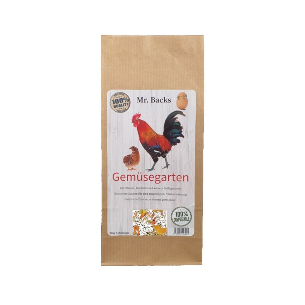 Mr. Backs Gemüsegarten 250g - Kräuter für Hühner und Geflügel