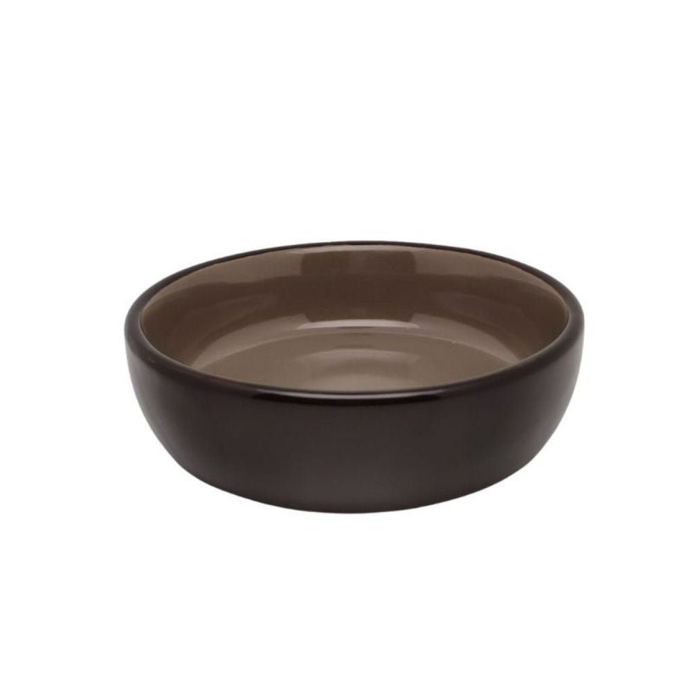 Keramiknapf innen Braun - außen Braun ca. 250ml für Haustiere im Tierfutterpro Shop
