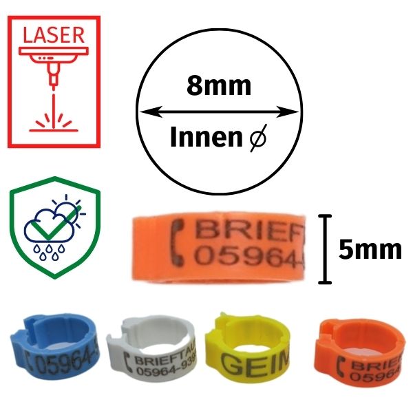 Ringe 5mm und 8mm durchmesser