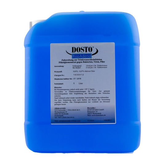 Tollisan Dosto RopAdeno Trinkwasserdesinfektion 5l  für Haustiere im Tierfutterpro Shop