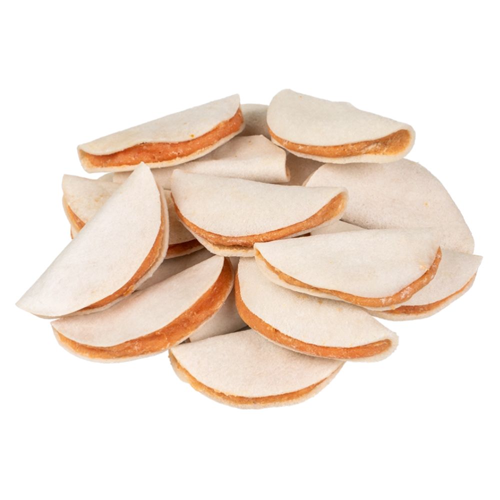 Voskes Chews Taco mit Rinderhaut und Kaninchen detail