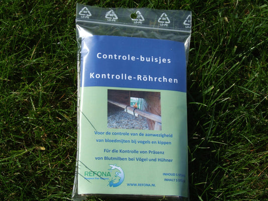 Refona - Blutmilben Kontrollröhrchen - 5 Stück für Haustiere im Tierfutterpro Shop