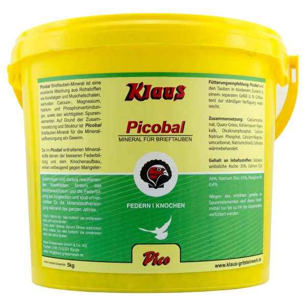 Klaus Picobal Brieftauben-Mineral 5kg für Haustiere im Tierfutterpro Shop