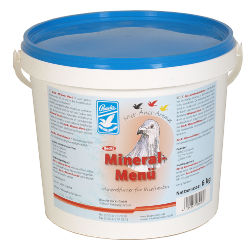 Backs Mineral Menü 6 kg für Haustiere im Tierfutterpro Shop